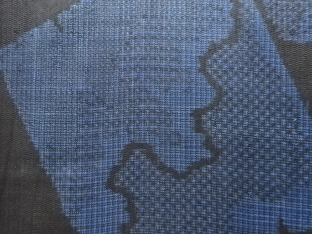 JAPANESE KIMONO / ANTIQUE TEAR-PATTERNED SHIKISHI-MOTIF WOVEN DORO OSH